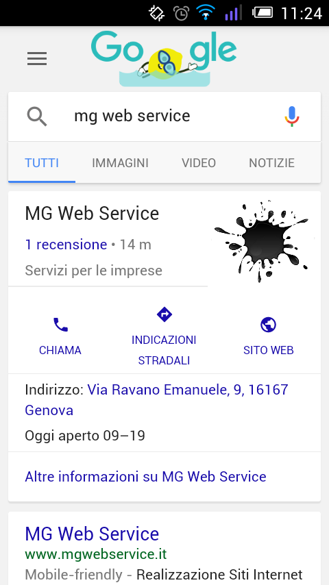 visuale mobile google my business